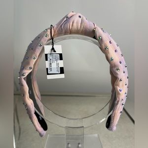 Lele Sadoughi Pastel Plaid Crystal Headband